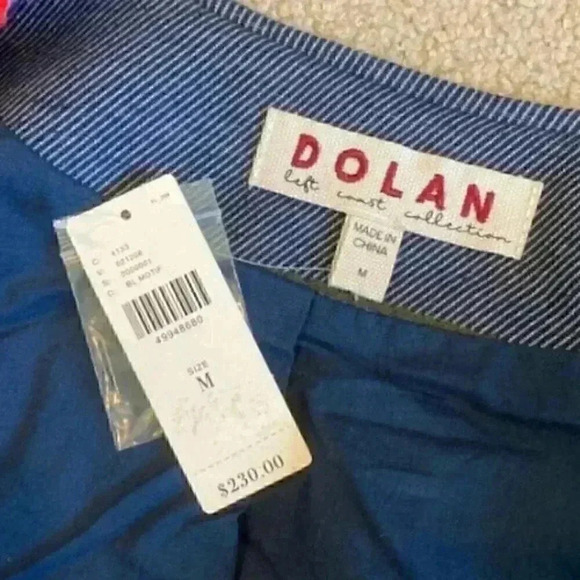 Anthropologie Dolan left coast Piccadilly blue striped jacket - Picture 7 of 9